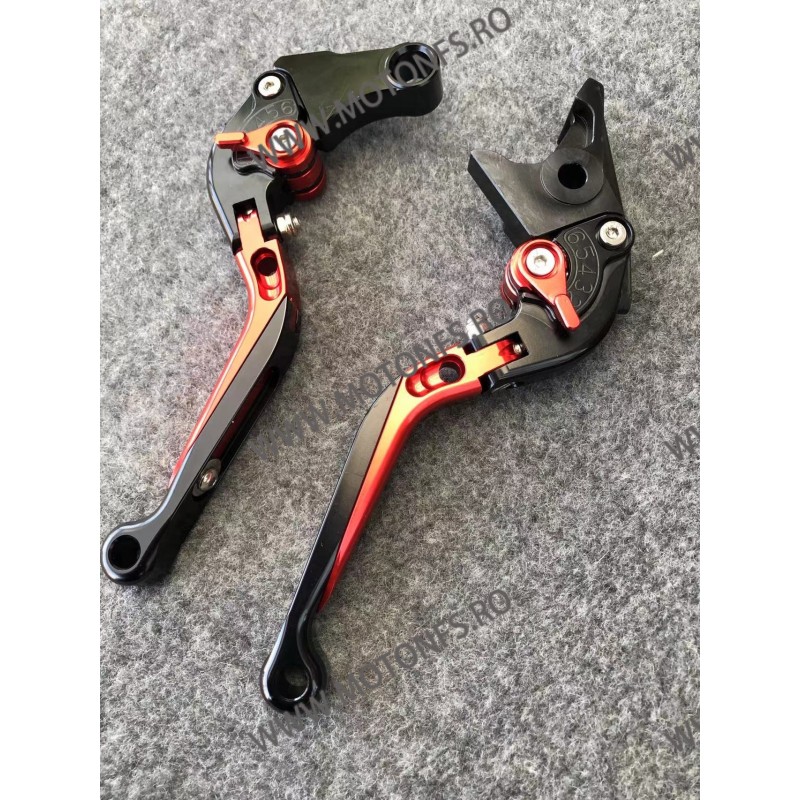 CB600 CB900 CBR 600 F2,F3,F4,F4i VTX1300 NC700 S/X CBR900RR CB400 Honda Manete Rabatare Si prelungire Ambreiaj Frana Negru MR...
