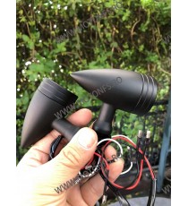 Set 2 Buc Semnale Semnalizatoare LED Cu 3 Fir Moto Cafe Racer Bobber Chopper Retro BCR2N BCR2N  Semnal Universale Cafe Racer ...