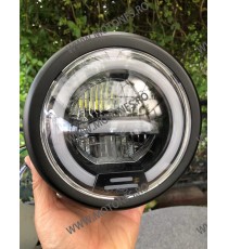 Far LED Universal Moto 5.75 inch Cu Angel Eye cafe racer chopper, bobber W5STV W5STV  Faruri Moto Universale 269,00 lei 199,0...
