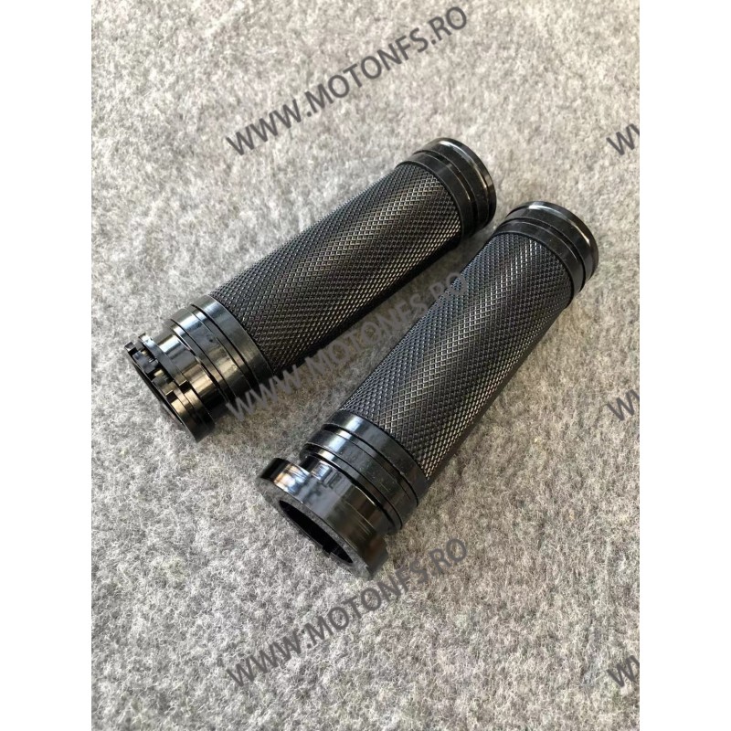 25mm Set 2 Mansoane Cu Capetele De Ghidon Cafe Racer Harley-Davidson Honda Suzuki Kawasaki Yamaha Cruiser Chopper Negre OS3I5...