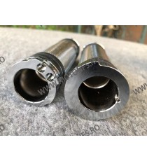 25mm Set 2 Mansoane Cu Capetele De Ghidon Cafe Racer Harley-Davidson Honda Suzuki Kawasaki Yamaha Cruiser Chopper Chrom CSKK7...