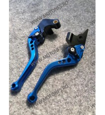 FZ6 N/S FZ1 MT09 FZ8 XSR700/900 XV950 XJ6 Tenere700 Yamaha Manete Scurte Ambreiaj Frana Classic Albatru Cu Cheieta Negru UC04...