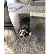 SET 2 OGLINZI UNIVERSAL PENTRU GHIDON NEGRU UNIVERSALE MOTO SCUTER ATV HONDA YAMAHA SUZUKI KAWASAKI DUCATI BMW TRIUMPH OG400-...