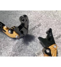 HONDA	CB600F	2007-2013 CBR600F	2011-2013 CBF600/SA	2010-2013 Manete Ambreiaj Frana PRELUNGITE RABATABILE , Pentru 3 Sau 4 Deg...