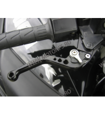 Honda CB600 F Hornet CBR600 F CBR650 NC700 S VFR750 F VFR800 CBR900 CBF1000 Maneta Scurt Frana Classic Negre Cu Cheieta Negru...