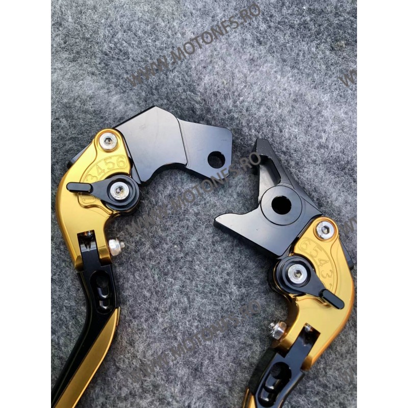 SV650/S DL650W RF600R GSF 600F GFX 650F GSXR 750R VSTROM Suzuki Manete Ambreiaj Frana Prelungite Si Rabatabila Auriu MRBNAU-F...