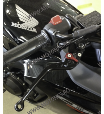 HONDA CBR125 PCX125 CBR 250R CBR500 R/KAWASAKI EX250/EX300 R Ninja Z300 Maneta Lungi Frana Classic Negru MFNL-F25  Manete CNC...