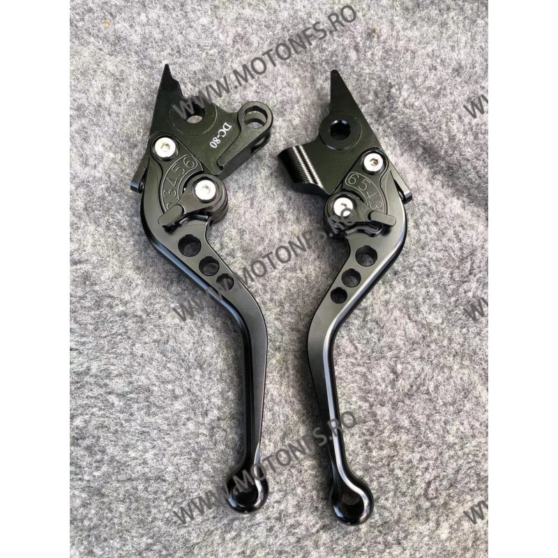 Aprilia CAPONORD / ETV1000 RST1000 FUTURA /MOTO GUZZI GRISO BREVA 1100 Manete Scurte Ambreiaj Si Frana Classic Negru MSN-F16/...