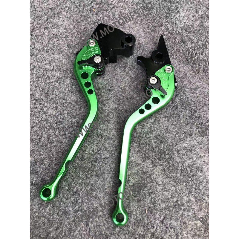 NINJA 300R VERSYS 300X NINJA 300R/Z300 NINJA 250R Z250SL Ninja 400 Kawasaki Manete Lungi Ambreiaj Frana Classic Verde MLVER-F...