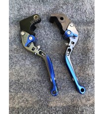 YZF R1	2009-2014 Yamaha Manete Rabatare Si Prelungire Ambreiaj Frana Gri Cu Cheieta Albastru MRPTIALBT-R19/Y688  Manete CNC D...