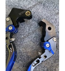 YZF R1	2009-2014 Yamaha Manete Rabatare Si Prelungire Ambreiaj Frana Gri Cu Cheieta Albastru MRPTIALBT-R19/Y688  Manete CNC D...