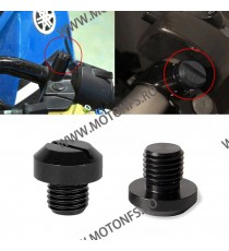 Suruburi M10 x (Pas) 1.25 Cu Filet Stanga Negru Pentru Renunta Oglinzi Universale honda yamaha suzuki kawasaki KTM Ducati 563...