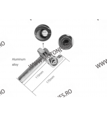 Mâner de accelerație Rapid + cablu de accelerație Motocicletă 22 mm CNC Aluminiu Quick Twister... ARM8012  Acceleratie 150,00...