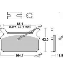 SBS - Placute frana spate AMERICAN V-TWIN - SINTER 668H.LS 585-668-1 SBS Placute Frana SBS 300,00 lei 270,00 lei 252,10 lei 2...
