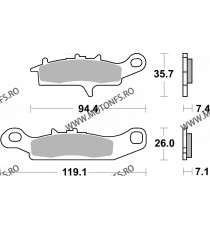 SBS - Placute frana Fata OFFROAD - SINTER 801SI 550-801 SBS Placute Frana SBS 120,00 lei 120,00 lei 100,84 lei 100,84 lei