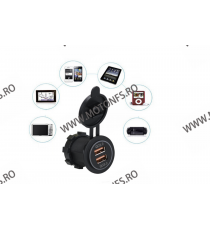 USB x 2, QC3.0 , Led Rosu, Culoare Negru CH-016  Voltmetru / Prize Moto 65,00 lei 65,00 lei 54,62 lei 54,62 lei