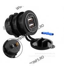 USB x 2, 4.2A , Led Rosu, Culoare Negru CS-526  Voltmetru / Prize Moto 40,00 lei 40,00 lei 33,61 lei 33,61 lei
