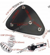 Șa Moto Solo Universală cu Arcuri din Piele Sintetică pentru Cafe Racer Bobber Chopper Custom 0EDCX  Saua / Cadru Moto Cafe R...