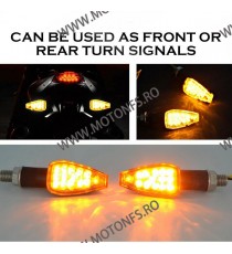 Set 2 Buc Semnale 14 LED Omologat ( E50 ) moto / motocicleta / scuter / atv / universale CODSMSA232961 7UIGZ  Semnalizare Mot...
