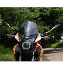 Set 2 Buc Oglinzi Universal CNC Negru / Auriu Pentru Motocicleta Naked Streetfighter Sport U7COF U7COF  Oglinzi Aluminiu CNC ...