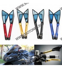 Set 2 Buc Oglinzi Retrovizoare Universal CNC Pentru Motocicleta Naked Streetfighter Sport Auriu 8PE71 8PE71  Oglinzi Aluminiu...