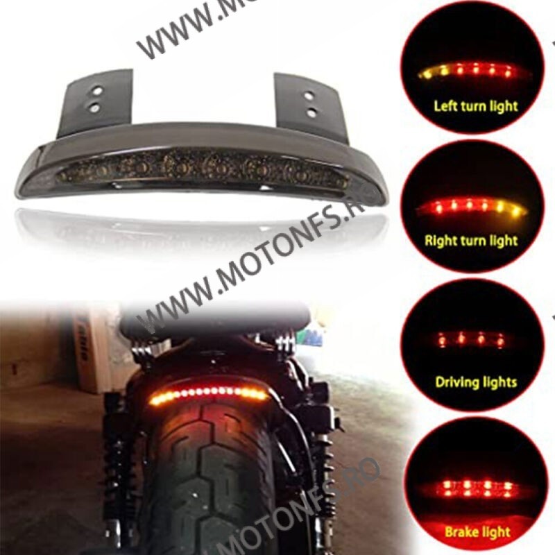 Stop Frana / Lampa + Semnalizare Pentru Aripa Spate Harley Sportster CL883 1200 Moto Universal Cafe Racer Chooper Bobber KBWF... Stop Frana / Lampa + Semnalizare Pentru Aripa Spate Harley Sportster CL883 1200 Moto Universal Cafe Racer Chooper Bobber KBWF...