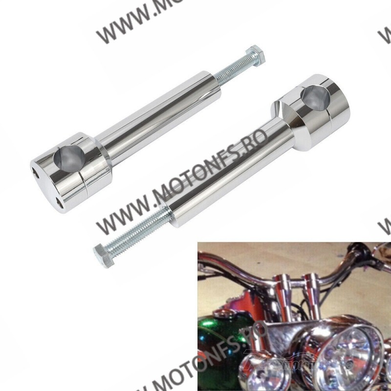 25mm Inaltatore / Suport Ghidon x 2Buc Handlebar Riser Clamp Universale Compatible With Harley Kawasaki Suzuki Yamaha Honda 8... 25mm Inaltatore / Suport Ghidon x 2Buc Handlebar Riser Clamp Universale Compatible With Harley Kawasaki Suzuki Yamaha Honda 8...