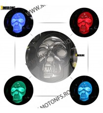 7 Inch Far Universal Moto  H4 DRL LED Omologat E9 Cafe Racer Chopper, Bobber Harley Davidson ,Jeep MS-D120  Faruri Moto Unive...