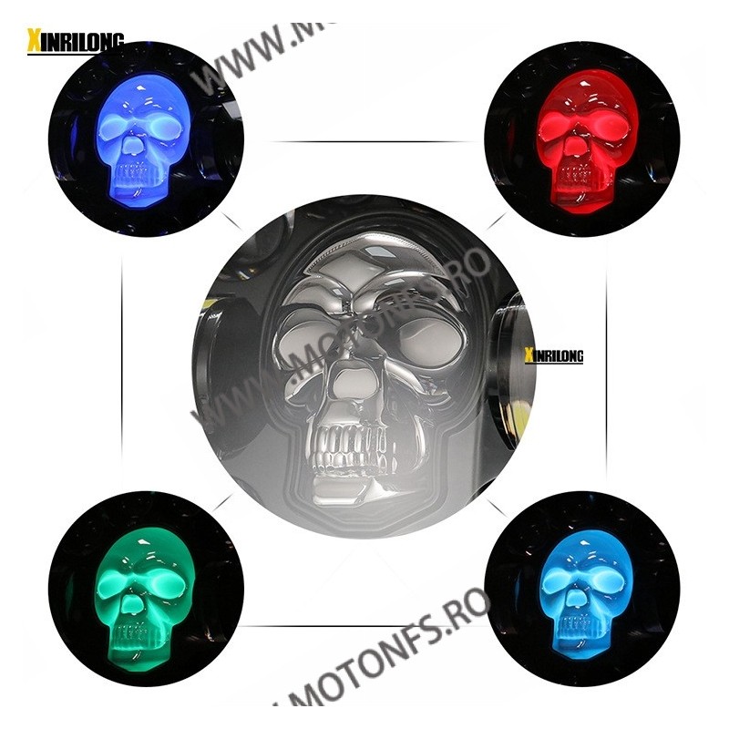7 Inch Far Universal Moto H4 DRL LED Omologat E9 Cafe Racer Chopper ...
