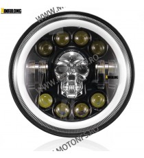 7 Inch Far Universal Moto  H4 DRL LED Omologat E9 Cafe Racer Chopper, Bobber Harley Davidson ,Jeep MS-D120  Acasa 260,00 lei ...