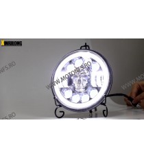 7 Inch Far Universal Moto  H4 DRL LED Omologat E9 Cafe Racer Chopper, Bobber Harley Davidson ,Jeep MS-D120  Faruri Moto Unive...