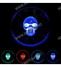 7 Inch Far Universal Moto  H4 DRL LED Omologat E9 Cafe Racer Chopper, Bobber Harley Davidson ,Jeep MS-D120  Faruri Moto Unive...