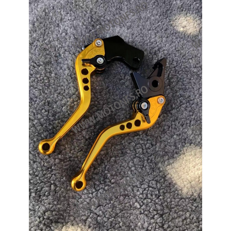 SV650/S DL650W-STROM KATANA RF600R GSF 600F GFX 650F GSXR 750R VSTROM Suzuki Manete Scurte Ambreiaj Frana Auriu MSROS-F14/S65...