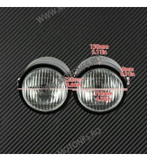 Far dublu  Moto Geam Transparent cafe racer chopper, bobber 1ETIG BBWQC5  Faruri Moto Universale 195,00 lei 195,00 lei 163,87...