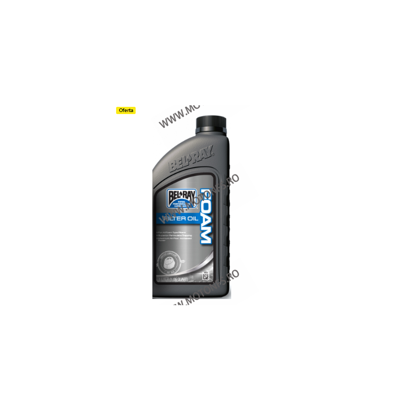 Ulei pentru filtrul de aer Bel-Ray FOAM FILTER OIL (bidon 1L) 99190-B1LW BEL-RAY BEL-RAY Filtre De Aer Cleaner 69,00 lei 69,0...