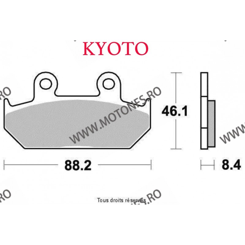 SIFAM - Placute frana fata KYOTO S1005A SBS600 [ORGANICE] SP-S1005A  SIFAM - Placute frana 50,00 lei 50,00 lei 42,02 lei 42,0...