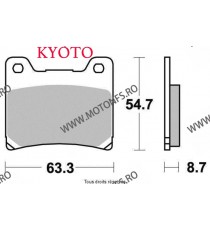 SIFAM - Placute frana fata KYOTO S1007 SBS 555HF, 555HS, 555LS [SEMI-METALICE] SP-S1007 KYOTO SIFAM - Placute frana 40,00 lei...