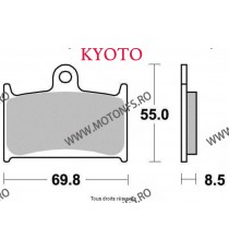 SIFAM - Placute frana fata KYOTO S1049B SBS 624DC, 624HF, 624HS [SEMI-METALICE] SP-S1049B KYOTO SIFAM - Placute Frana 50,00 l...
