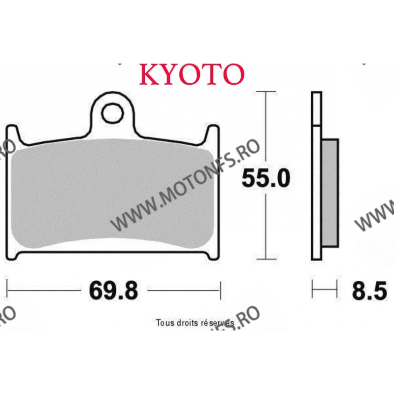 SIFAM - Placute frana fata KYOTO S1049B SBS 624DC, 624HF, 624HS [SEMI-METALICE] SP-S1049B KYOTO SIFAM - Placute frana 50,00 l...