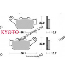 SIFAM - Placute frana Spate KYOTO S1070 SBS 614HF, 614LS, 614LF [SEMI-METALICE] SP-S1070 KYOTO SIFAM - Placute frana 50,00 le...