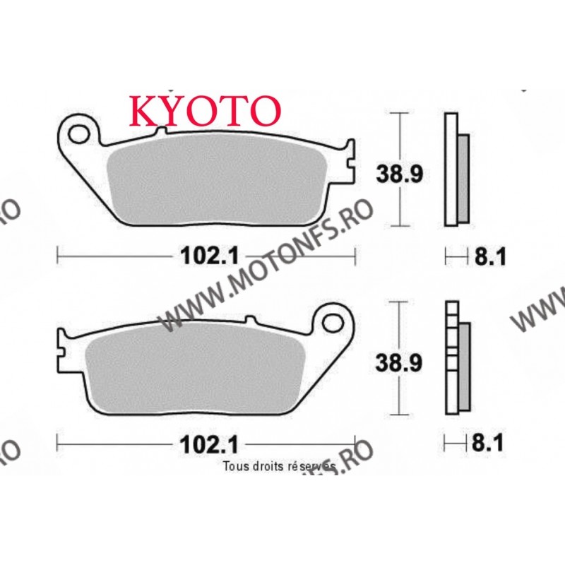 SIFAM - Placute frana fata KYOTO S1071 SBS 627HF, 627HS, 627RS [SEMI-METALICE] SP-S1071 KYOTO SIFAM - Placute Frana 50,00 lei...