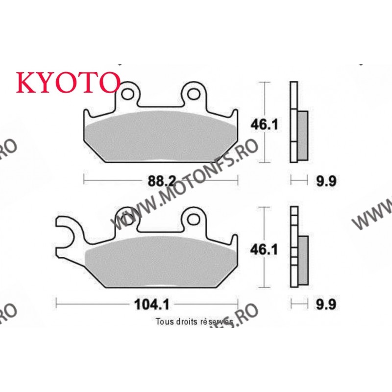 SIFAM - Placute frana fata KYOTO S1072 SBS 650HF, 650HS, 137HF [SEMI-METALICE] SP-S1072 KYOTO SIFAM - Placute frana 50,00 lei...