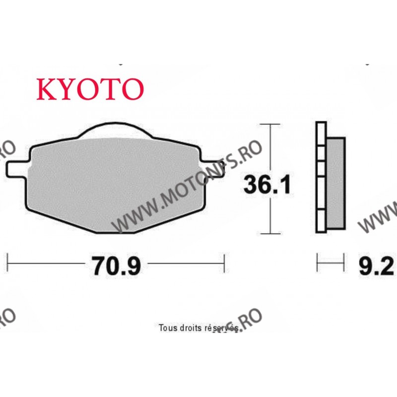 SIFAM - Placute frana spate KYOTO S1081 SBS 575SI, 575HF, 107HF [SEMI-METALICE] SP-S1081 KYOTO SIFAM - Placute frana 50,00 le...