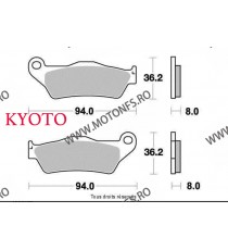 SIFAM - Placute frana fata KYOTO S1082 SBS 671CS, 671SI, 671RSI, 671HF, 671LS, 671HS, 151HF [SEMI-METALICE] SP-S1082 KYOTO SI...