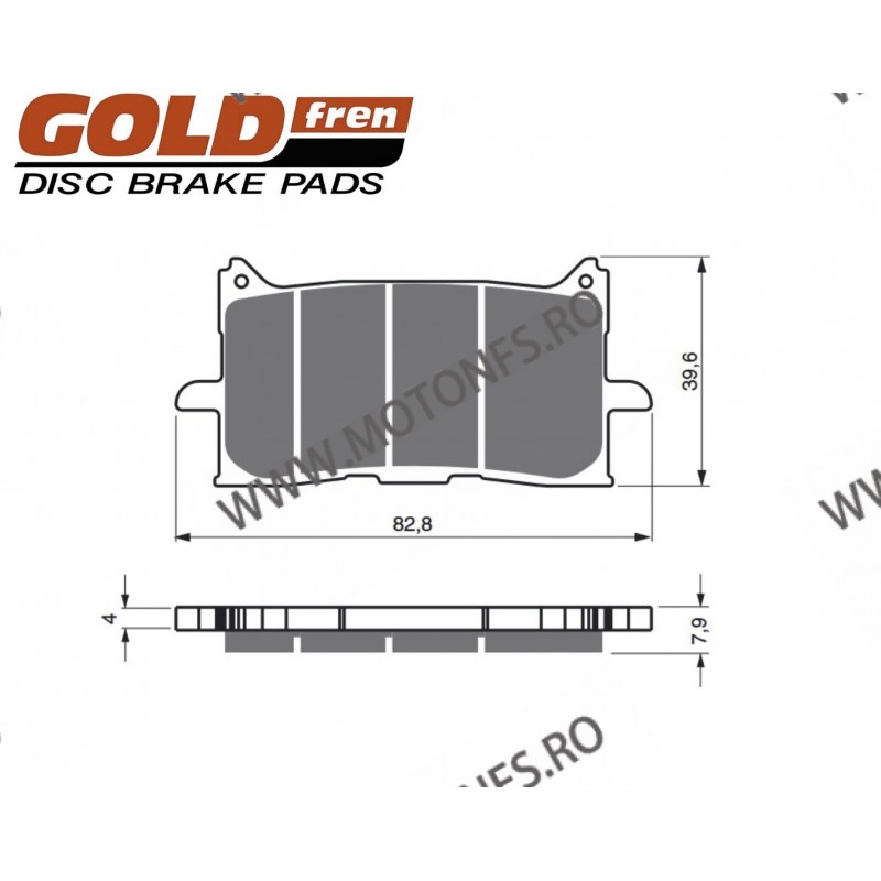 Placute de frana fata GOLDFREN 379 S33 STREET FRONT 797.43.79 / 575-940 GOLDFREN Placute Frana GOLDFREN 144,00 lei 129,60 lei...