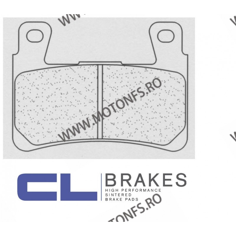 CL BRAKES Placute de frana 2711 C60 (C59) 74,7x55,5x8,2 mm (W x H x T) 200.2711.C4 / 575-894 CL BRAKES Placute Frana CL BRAKE...