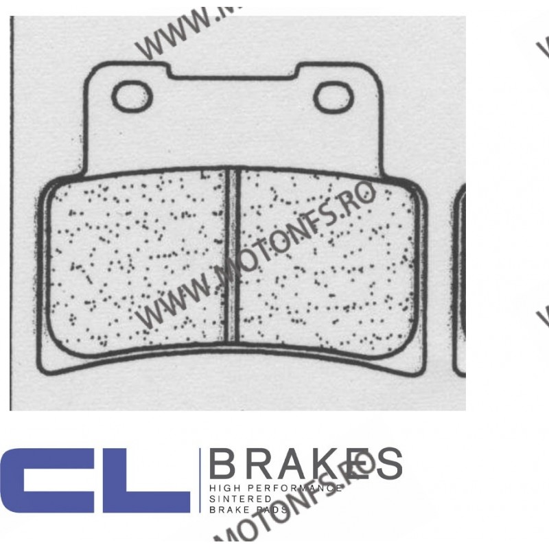 CL BRAKES Placute de frana fata 1187 XBK5 68,5x55,5x9 mm (W x H x T) 200.1187.SB / 570-844 CL BRAKES Placute Frana CL BRAKES ...