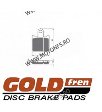 GOLDFREN Placute de frana fata 249 AD (4 bucati in kit) 797.A2.49 / 575-838 GOLDFREN Placute Frana GOLDFREN 99,00 lei 89,10 l...