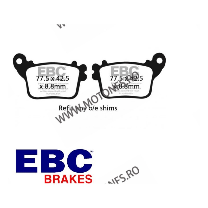 EBC Placute de frana spate FA436 230.FA436 / 585-834 EBC BRAKES Placute Frana EBC 123,00 lei 110,70 lei 103,36 lei 93,03 lei ...