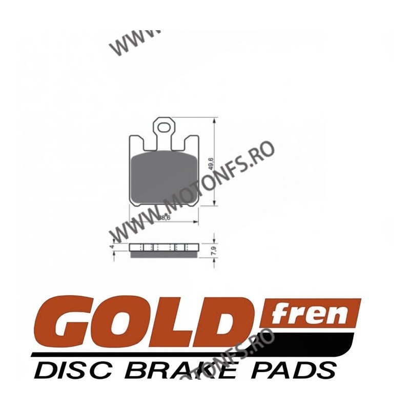 GOLDFREN Placute de frana fata 200 S3 (1 set 4 pcs) 797.S2.00 / 575-788 GOLDFREN Placute Frana GOLDFREN 118,00 lei 106,20 lei...